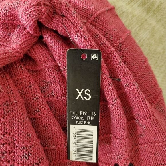 NIC+ZOE  Cross Stitch Sweater sz XS in Pink - Picture 11 of 13